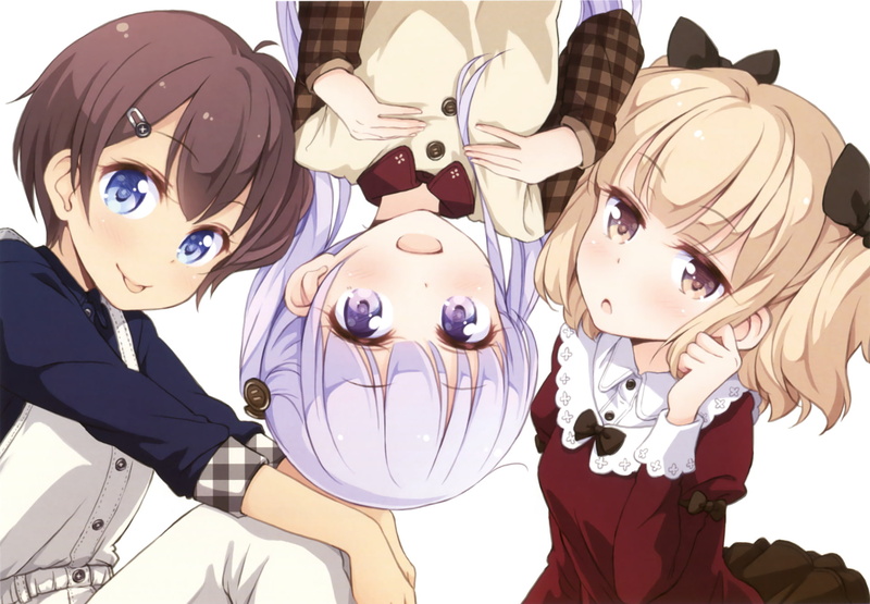 people, 1080P, representation, day, New Game!, girls, child, mask, childhood, human representation, Yun Iijima, celebration, mammal, art and craft, lifestyles