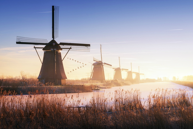 mill, Netherlands, Kinderdijk, 1080P, Holland
