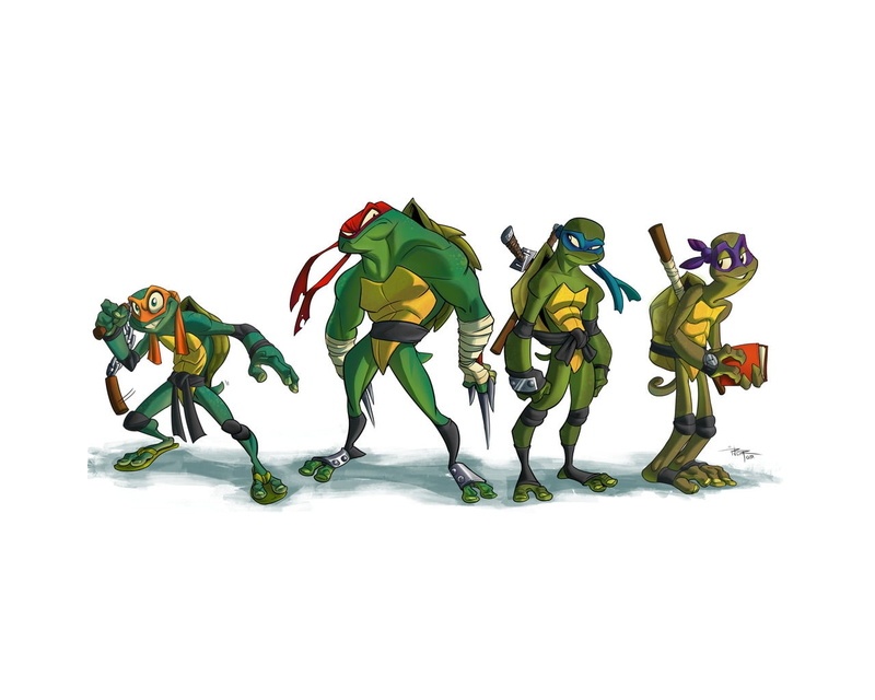 white, teenage, hd, turtles, cartoon/comic, mutant, ninja, 720P
