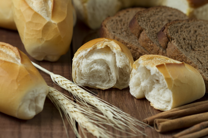 homemade, kitchen, baguette, table knife, food, wheat, bread farmers, french food, loaf of Bread, wood - Material, still life, table, baked, indoors, high angle view
