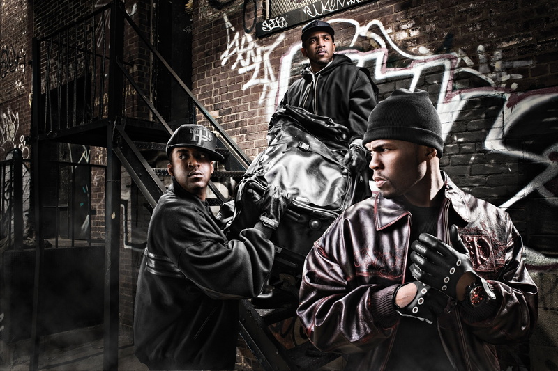 uniform, males, unit, men, three quarter length, young adult, real people, two people, armed Forces, 2K, police Force, serious, clothing, G-unit, Lloyd Banks