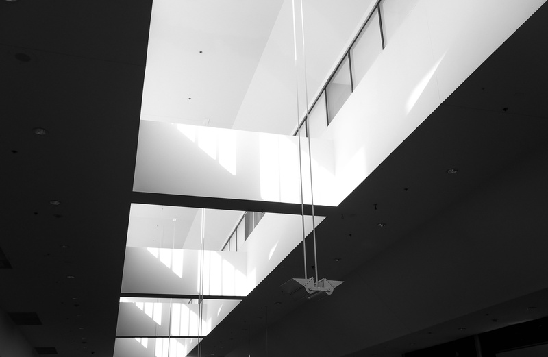 sunlight, gray, painted, transparent, inside, abstract, architecture, office, white, interior, light, grayscale, indoors, photography, home, day, modern