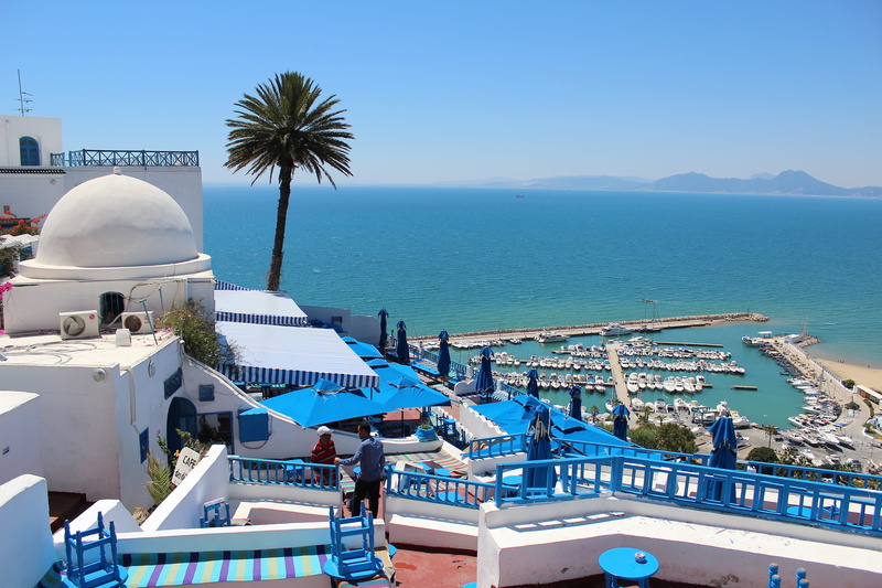 blue - white, daytime, city, high angle view, Greece, day, travel destinations, 5K, religion, water, historical, dome, beside, cruise ship, nature, building exterior