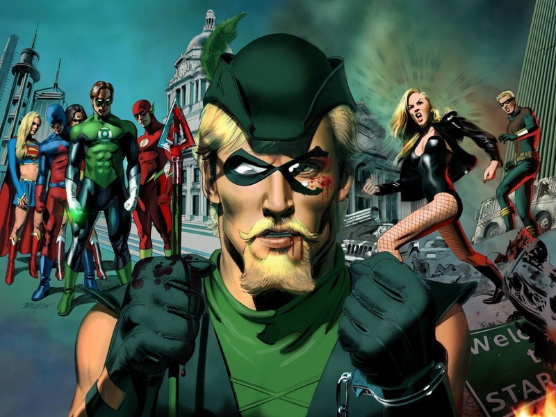 Flash, 720P, Comics, Atom (DC Comics), Supergirl, Green Lantern, Green Arrow, DC Comics, Wonder Woman, Black Canary