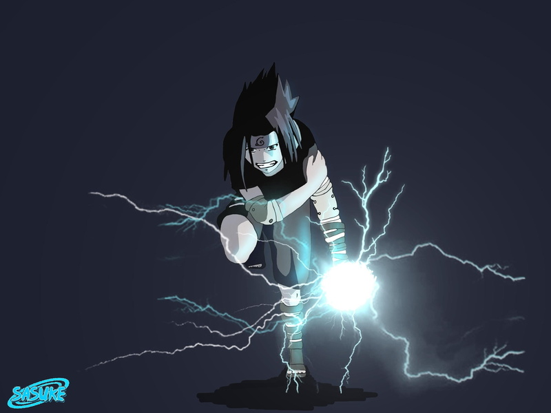 young adult, digital composite, shippuden, full length, lightning, night, 2K, one person, sasuke, creativity, vitality, nature, power in nature