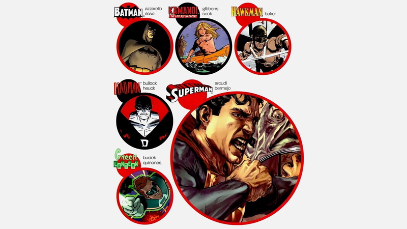 Hawkman, Batman, Superman, Collage, Comics, Green Lantern, 1080P, Deadman (DC Comics), Kamandi