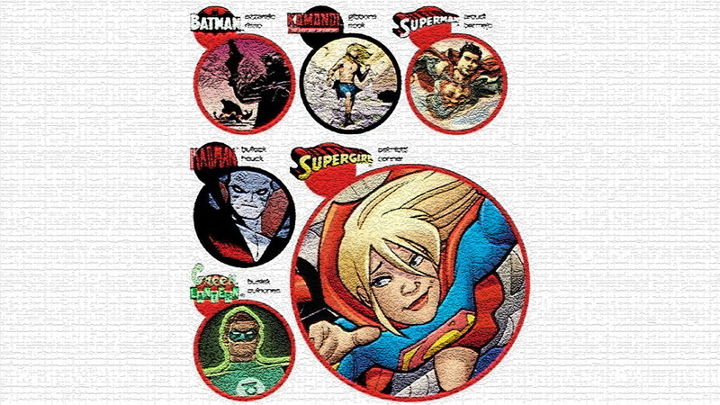 Supergirl, 1080P, Collage, Batman, Kamandi, Superman, Comics, Green Lantern, Deadman (DC Comics)
