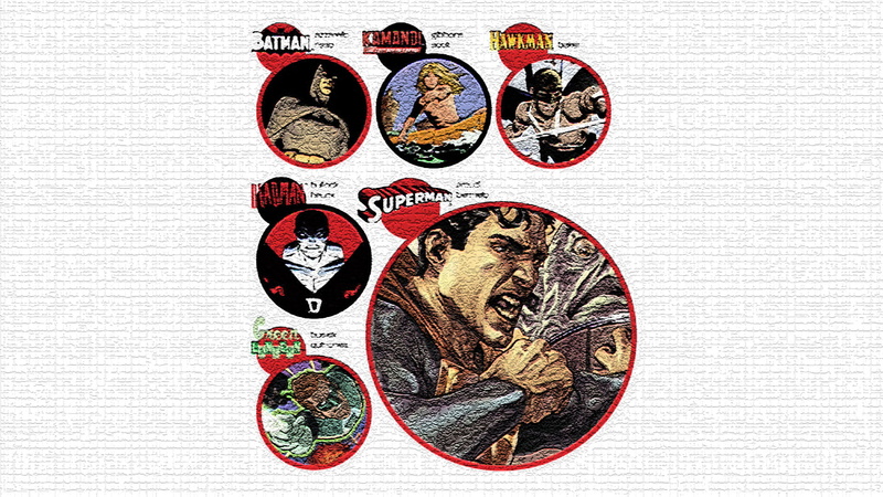 Hawkman, 1080P, Collage, Superman, Kamandi, Batman, Deadman (DC Comics), Green Lantern, Comics