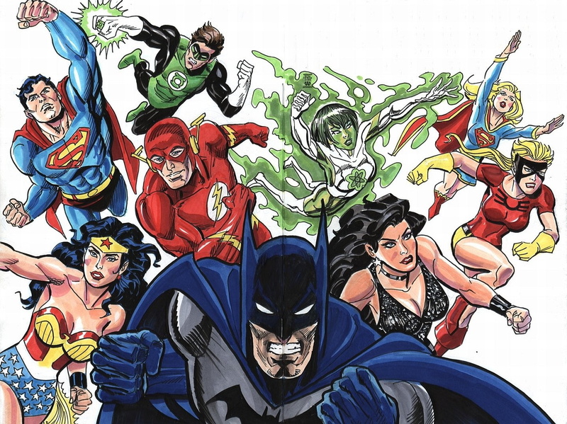 720P, multi colored, human representation, creativity, people, leisure activity, mask, men, day, Comics, Wonder Woman, Green Lantern, celebration, Flash