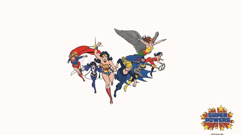 Hawkgirl, Wonder Woman, Supergirl, Batgirl, Donna Troy, Comics, 1080P, Super League
