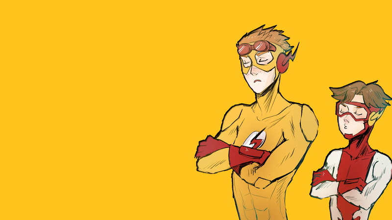 standing, mammal, event, emotion, Impulse (Comics), Flash, celebration event, people, studio shot, adult, celebration, copy space, Comics, Kid Flash, colored background