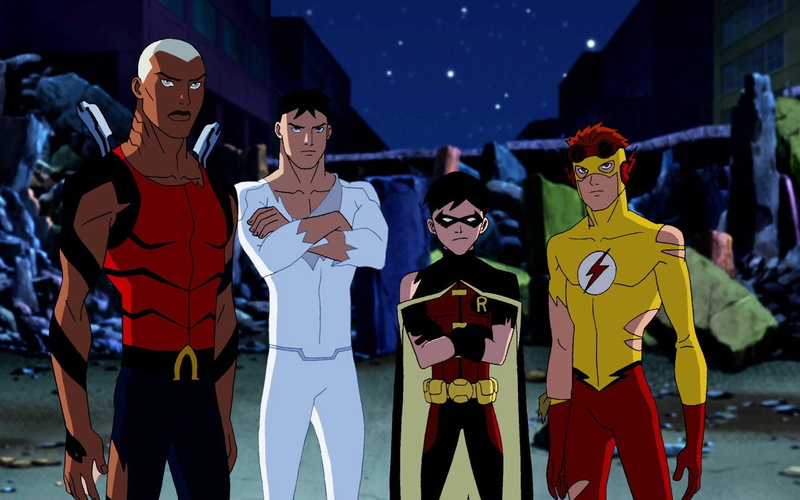 720P, Cartoon, Young Justice, Aqualad (DC Comics), Kid Flash, TV Show, Robin (DC Comics), Dick Grayson, Flash