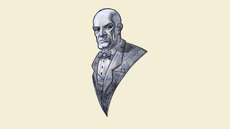 Lex Luthor, copy space, men, human face, one person, completely bald, looking at camera, serious, adult, Superman, body part, portrait, males, standing