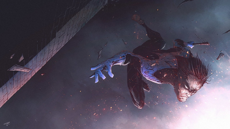 motion, lifestyles, full length, people, real people, horse, Nightwing, performing arts event, fantasy art, comics, arts culture and entertainment, hero
