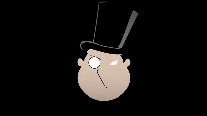 The Penguin, black background, Blo0p, 1080P, villains, simple background, Batman, DC Comics, minimalism