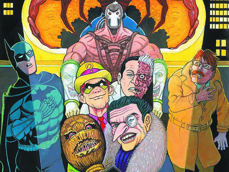 creativity, Scarecrow (Batman), representation, multi colored, graffiti, mural, people, Two-Face, female likeness, Joker, male likeness, Bane (DC Comics)