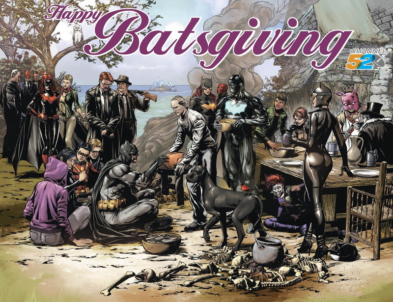 architecture, Penguin (DC Comics), men, western script, real people, crowd, art and craft, text, male likeness, group of people, communication, Robin (DC Comics)