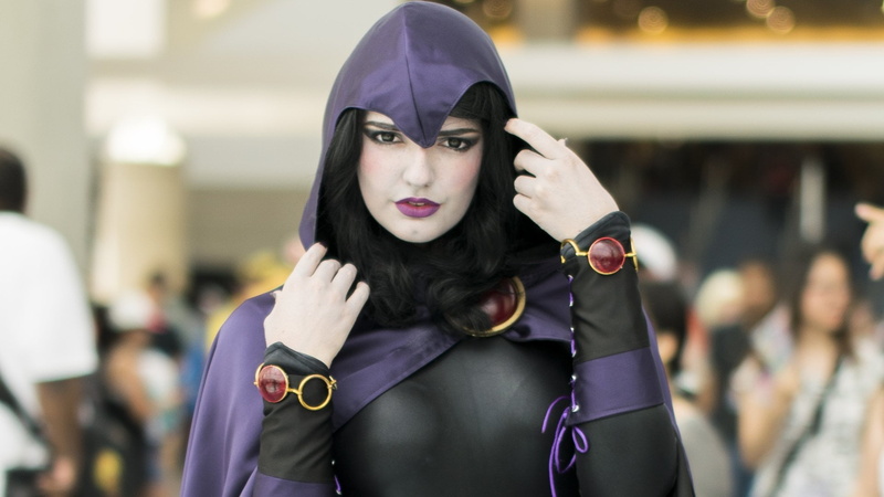 standing, Raven (DC Comics), beautiful woman, fashion, clothing, one person, lifestyles, adult, young women, Cosplay, outdoors, Women, 1080P, city, focus on foreground