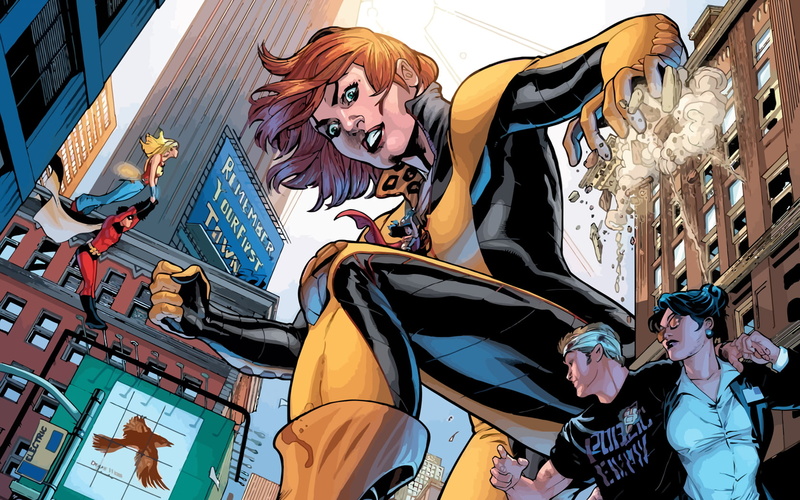 low angle view, real people, day, people, male likeness, DC Comics, human representation, variation, choice, female likeness, building exterior, window