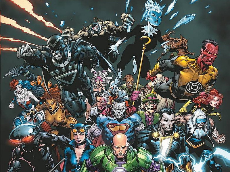 Forever Evil, Comics, 720P, Superman, Sinestro, Catwoman, Black Widow, Joker, Harley Quinn