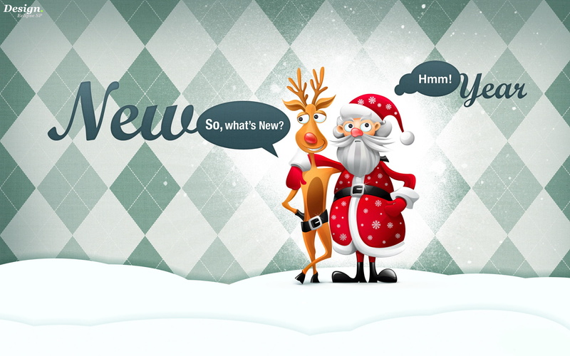 2013, hd, cartoon, celebrations, rudolph, new, claus, santa, 1080P, year, art
