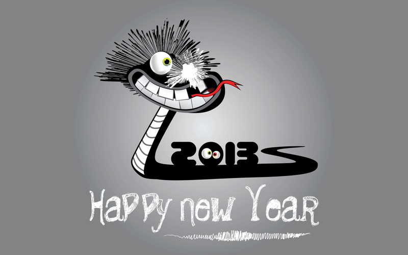 2013, Snake, Year, Happy, 2K, New