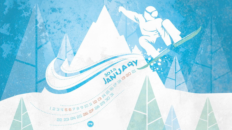 january, 2013, calender, 1080P, new year