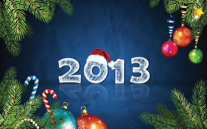 happy, new, year, 2K, 3d and abstract, 2013