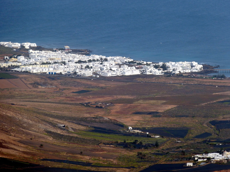 building, volcano, day, dry, house, spain, tourism, architecture, volcanic, tranquil scene, scenics - nature, 4K, high angle view, nature, atlantic, outdoors