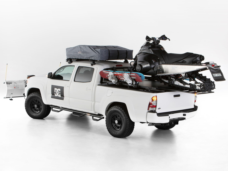 offroad, 4x4, 2013, dc shoes, snowmobile, winter, 1080P, toyota, xgames, tacoma