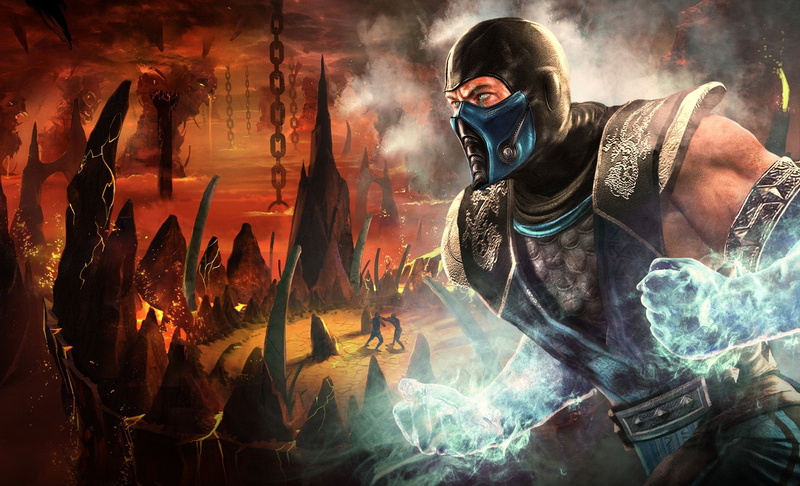 security, 1080P, smoke - physical structure, Mortal Kombat Vs. DC Universe, young men, occupation, protective mask - workwear, front view, technology
