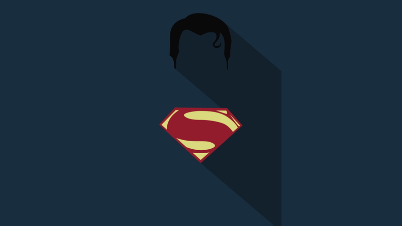 Superman Logo, 4K, Minimalist, Superman, DC Comics