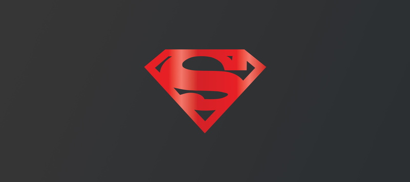 Superman, 8K, Logo, 8K, 4K, Dark background