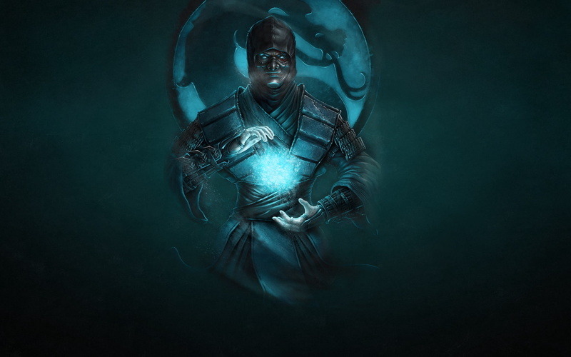 mortal kombat, dragon, 1080P, art, ninja, cold, sub-zero