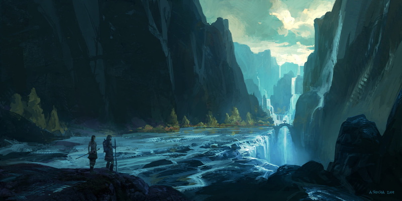 1080P, landscape, Andreas Rocha, digital art
