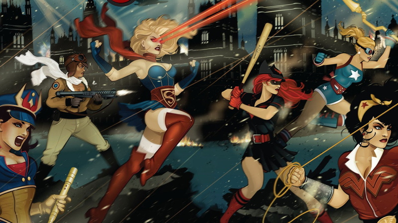 1080P, DC Bombshells, Supergirl, Bombshells, Wonder Woman, Batwoman, Comics