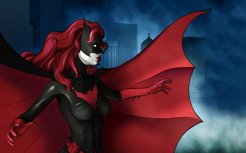2K, drawing, fight, hero, girl, batwoman