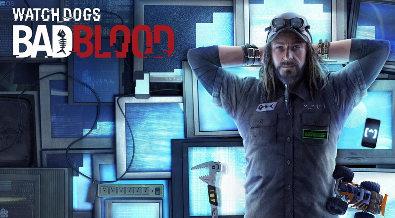 watch, one person, standing, blood, Games, men, western script, dogs, computer, waist up, watch dogs, 2K, communication, sign, young adult