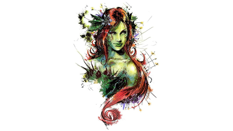 cut out, dc universe, comics, redhead, digital composite, still life, representation, studio shot, art and craft, group, celebration, plant, copy space
