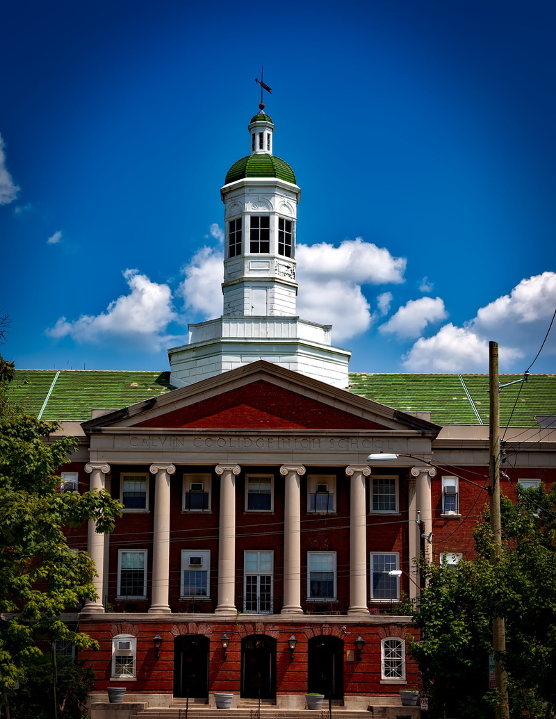 library, universities, historic, hdr, howard university, c, schools, tower, day, belief, building Exterior, famous Place, no people, tree, cloud - sky