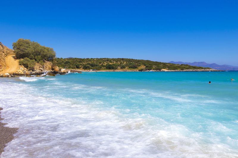 crete, tranquil scene, beauty in nature, lagoon, the background, aura, no people, landscapes, 5K, sky, travel, blue, the coast, nature, tranquility, sea