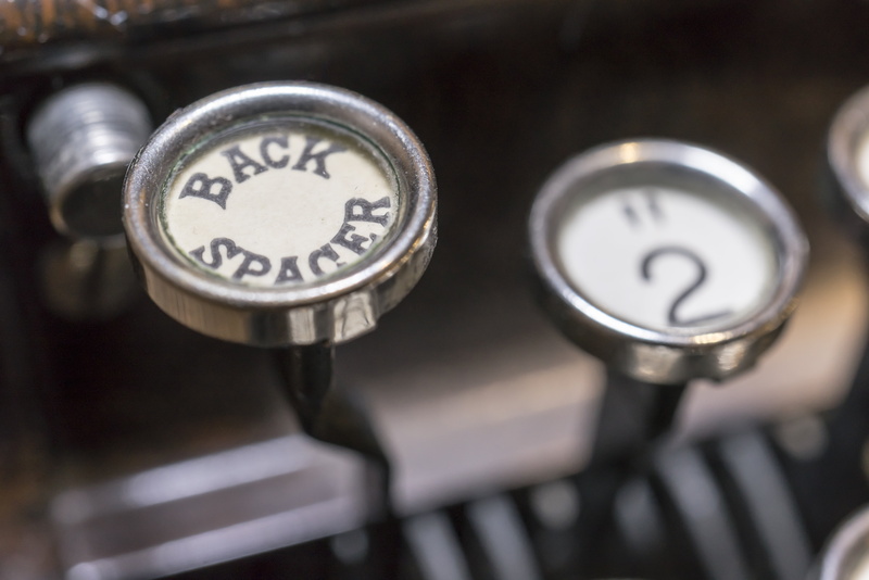 metal, group of objects, day, delete, business, motor vehicle, retro, close-up, typewriter, gauge, spacer, back, news, typing, focus, text, back spacer