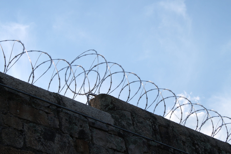 barbed, jail, crime, surrounding wall, law, razor wire, 4K, sky, day, nature, low angle view, no people, security, Wire, wall - building feature, barbed wire