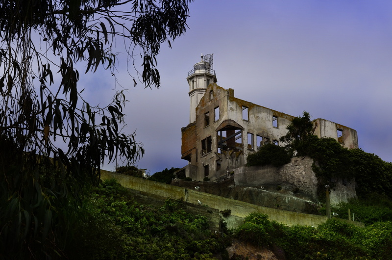 rock, prison, national, plant, travel destinations, ocean, old, sky, architecture, tourism, island, california, famous, history, jail, prisoner, landmark
