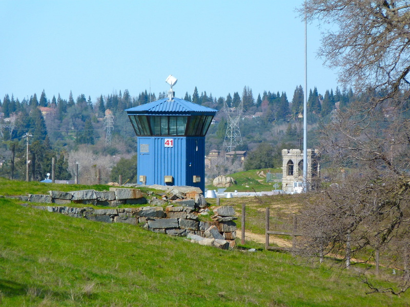 tower, detention, Penitentiary, nature, security, incarceration, Building, outdoors, architecture And Buildings, landscape, criminal, tree, rural scene
