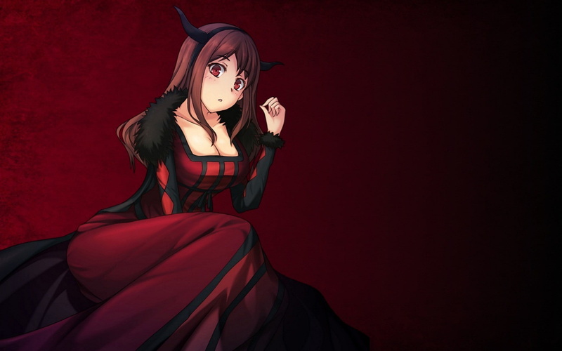 720P, Maou (Maoyuu Maou Yuusha), anime, Maoyuu Maou Yuusha, anime girls, dress