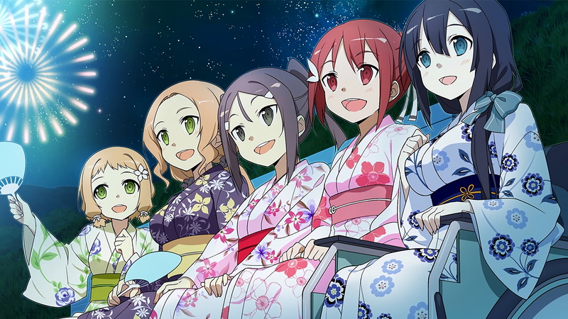Yuki Yuna, Miyoshi Karin, Togo Mimori, Inubouzaki Fu, 2K, Anime, Inubouzaki Itsuki, Fireworks, Yuuki Yuuna wa Yuusha de Aru