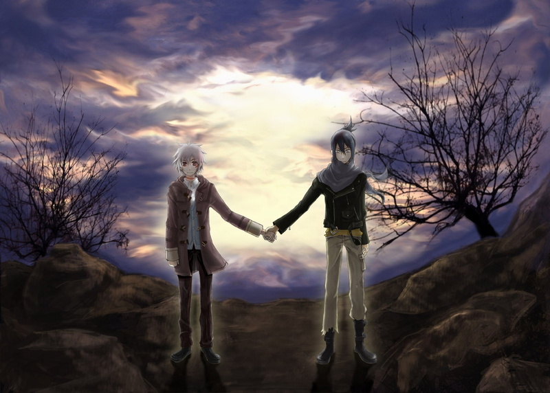 anime, 720P, boys, shounen ai, nezumi, shion, clouds, no 6