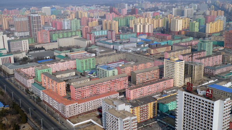 roof, skyline, 4K, aerial view, office building exterior, day, architecture, high angle view, built structure, building, building exterior, crowded, city life