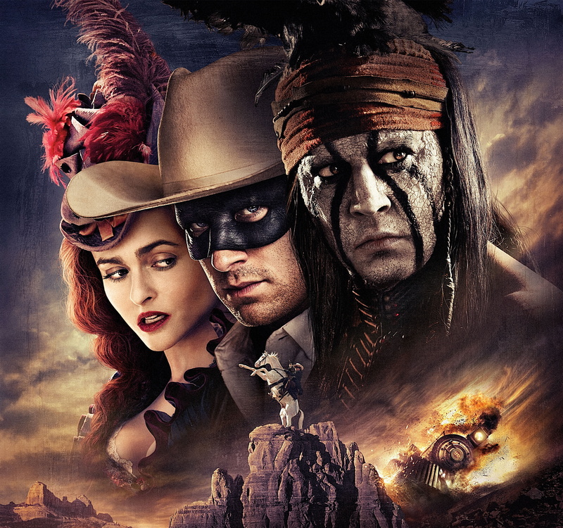 fantasy, Steam engine, films, John Reid, cloud, ground, The Lone Ranger, man, hairstyle, sky, Train, couple - relationship, retro styled, hat, young adult